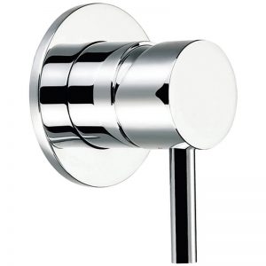 Flova Levo Manual Shower Mixer with Dual Outlet Round Backplate
