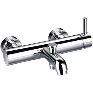 Flova Levo Wall Mounted Manual Bath Shower Mixer with Handset