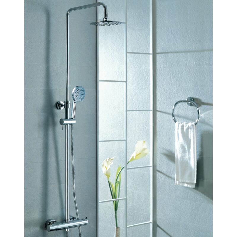 Flova Levo Thermostatic Exposed Shower Column