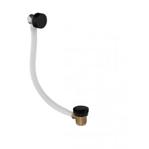 Flova Bath Overflow Filler with Clicker Waste Matt Black