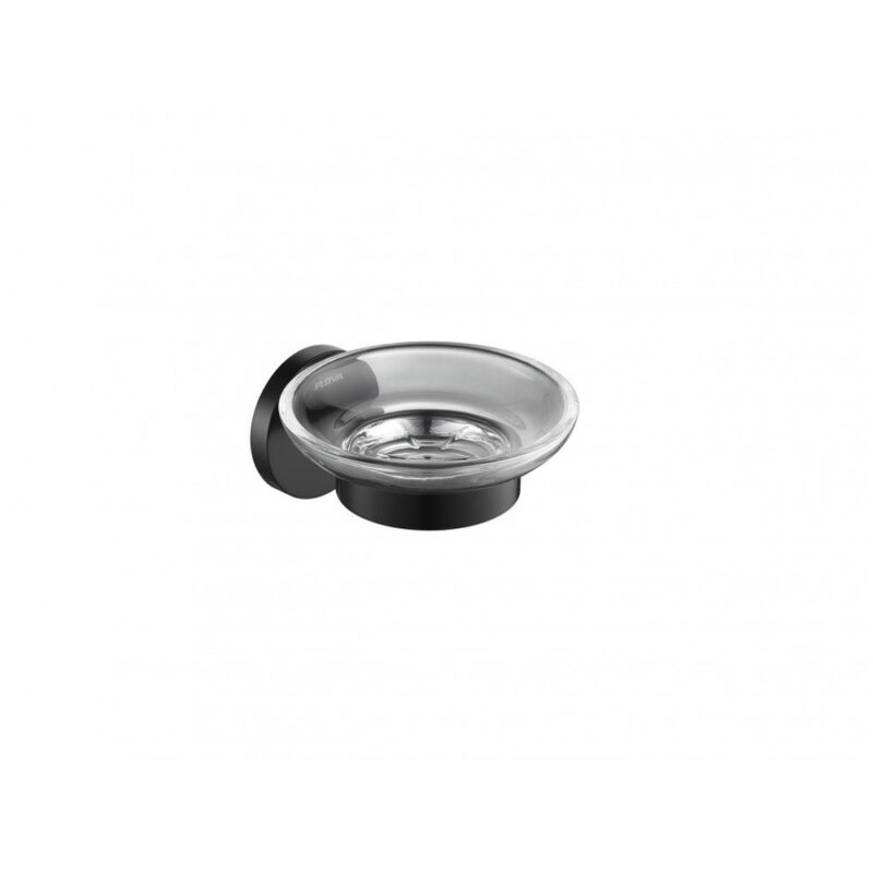 Flova Coco Glass Soap Dish Matt Black Flova Coco Glass Soap Dish Matt Black
