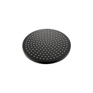 Flova 250mm Design Brass Rainshower Matt Black