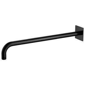 Flova Wall Mounted 400mm Shower Arm Square Matt Black