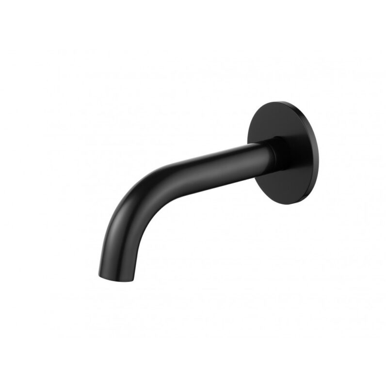 Flova 170mm Wall Bath Spout Matt Black