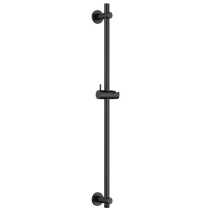 Flova Slide Rail with Integral Wall Outlet Round Plate Matt Black