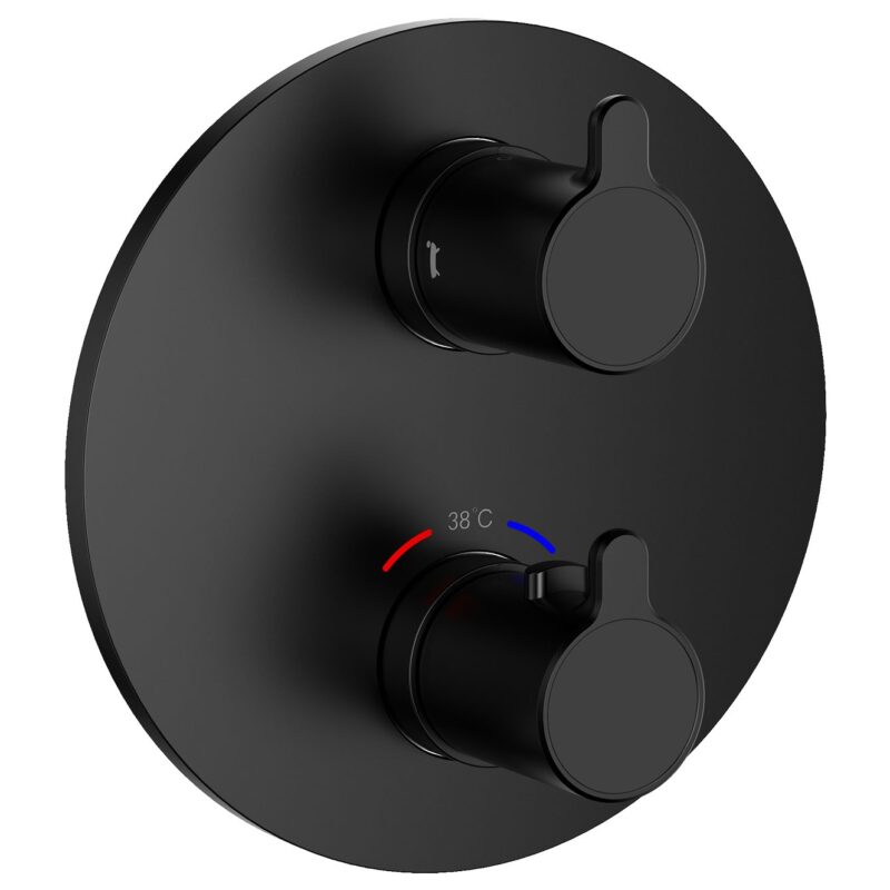 Flova Moonlight Round SmartBOX Shower Finishing Set Matt Black Flova Moonlight Round SmartBOX Shower Finishing Set Matt Black