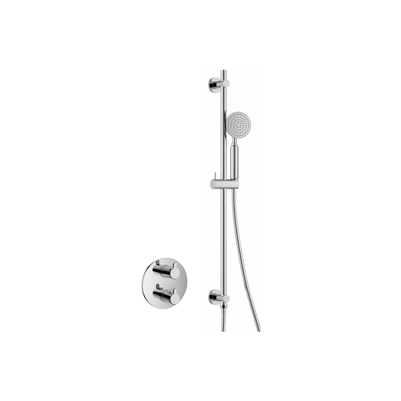 Flova Moonlight Round Shower Pack with Slide Rail Chrome Flova Moonlight Round Shower Pack with Slide Rail Chrome