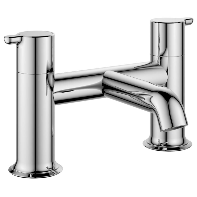 Flova Moonlight 2-Hole Deck Mounted Bath Filler Chrome Flova Moonlight 2-Hole Deck Mounted Bath Filler Chrome