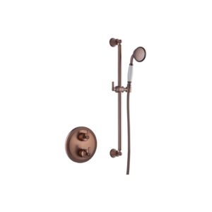 Flova Liberty Round Shower Pack with Slide Rail Oil Rubbed Bronze