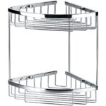 Flova Brass Double Corner Rack