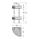 Flova Brass Double Rack