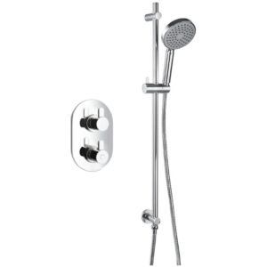 Flova Smart Thermostatic 1 Outlet Shower Valve with Slide Rail Kit