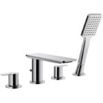 Flova Spring 4-Hole Deck Mounted Bath Shower Mixer