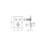 Flova Spring GoClick 2 Button Shower Valve Finishing Kit