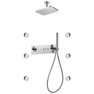 Flova Spring GoClick 4-Outlet Shower Set with Body Jets