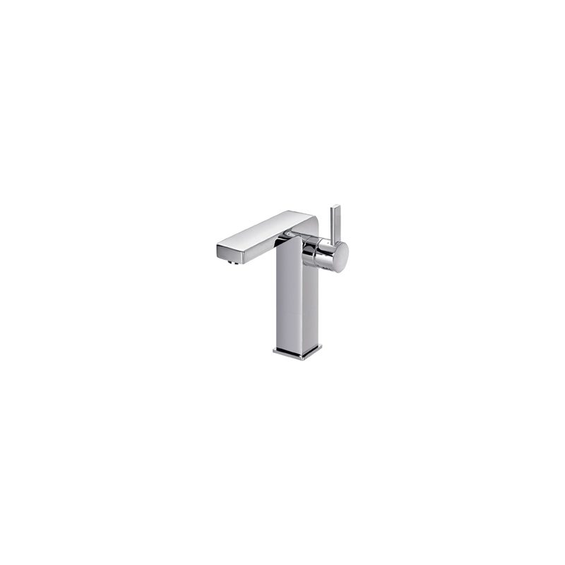 Flova Str8 Mid Height Single Lever Basin Mixer with Waste