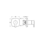 Flova Urban Concealed Shut Off Valve