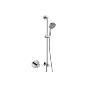 Flova XL GoClick Shower Pack with Slide Rail Chrome