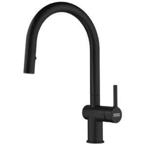 Franke Active J Spout Dual Spray Pull Down Tap Matt Black