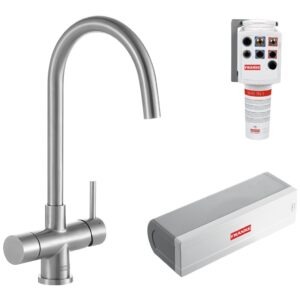 Franke Minerva Helix Electronic 4-in-1 Stainless Steel Kitchen Tap