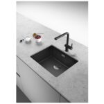Franke Maris Matt Black Fragranite Undermount 1 Bowl Sink 520x400mm