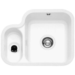 Franke White 545x445mm Undermount Left Hand Small Bowl Ceramic Sink