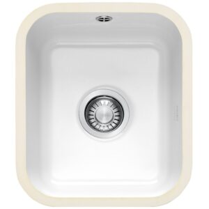 Franke White 370x435mm Undermount 1 Bowl Ceramic Kitchen Sink