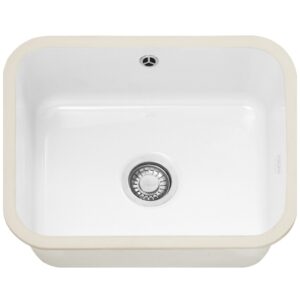 Franke White 550x440mm Undermount 1 Bowl Ceramic Kitchen Sink