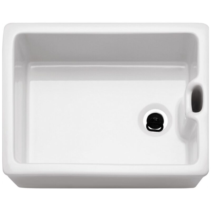 Franke Belfast White 595x455mm Sit-On Reversible 1 Bowl Ceramic Sink