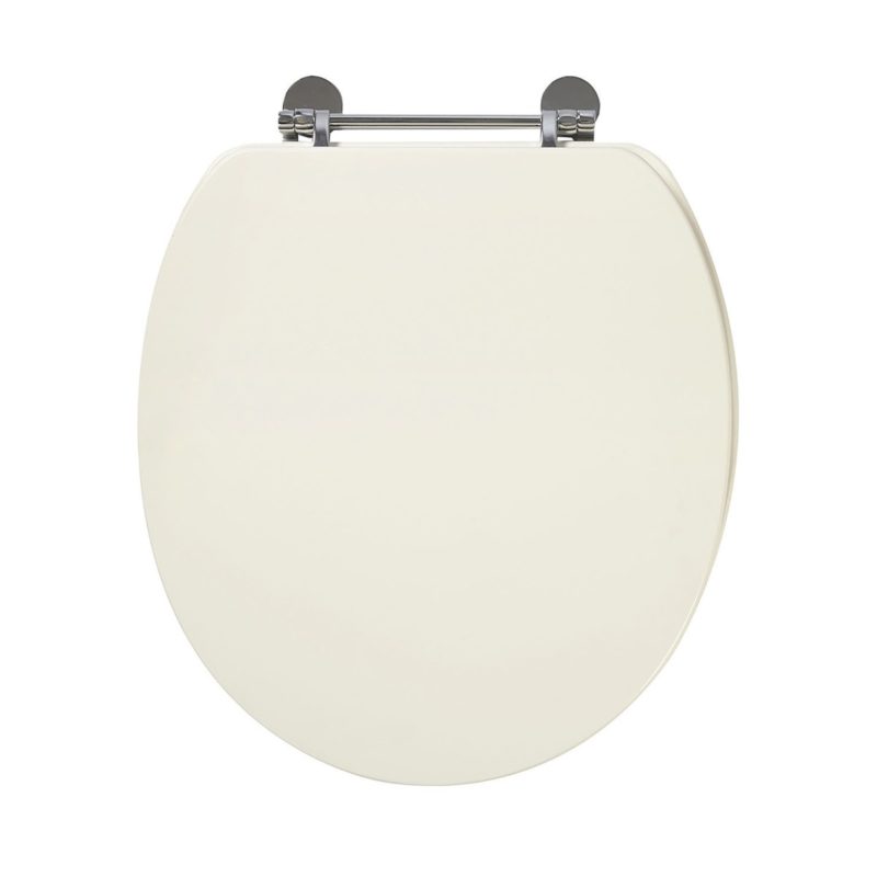 Frontline Holborn Close Coupled Toilet with Crema Wooden Seat