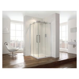 Aquaglass  900mm Corner Entry Shower Enclosure