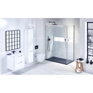 Aquaglass  Linear 1400mm Slider Shower Door