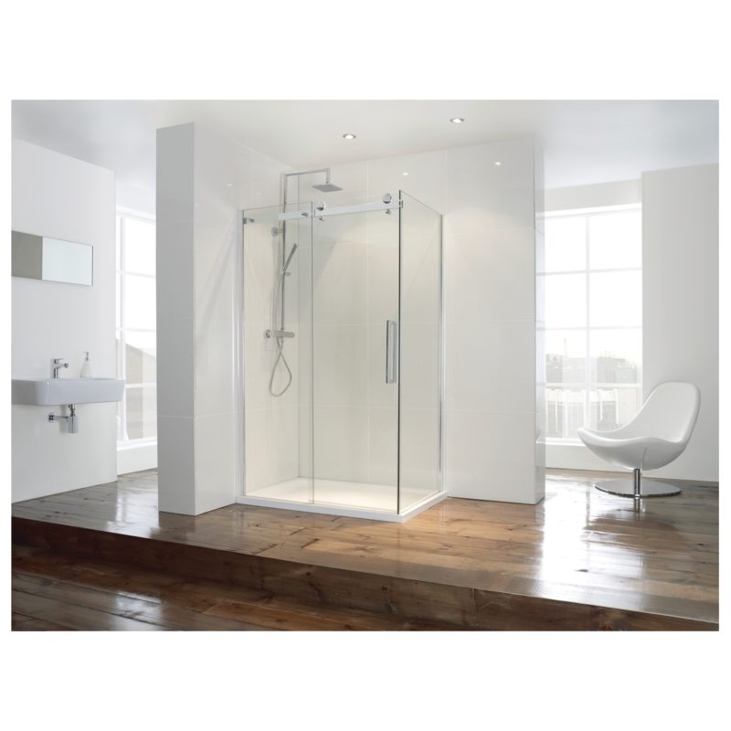 Aquaglass  Frameless 1600mm Sliding Shower Door