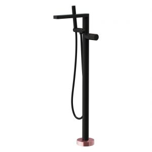 Aquaflow Velar Freestanding Bath Shower Mixer Black