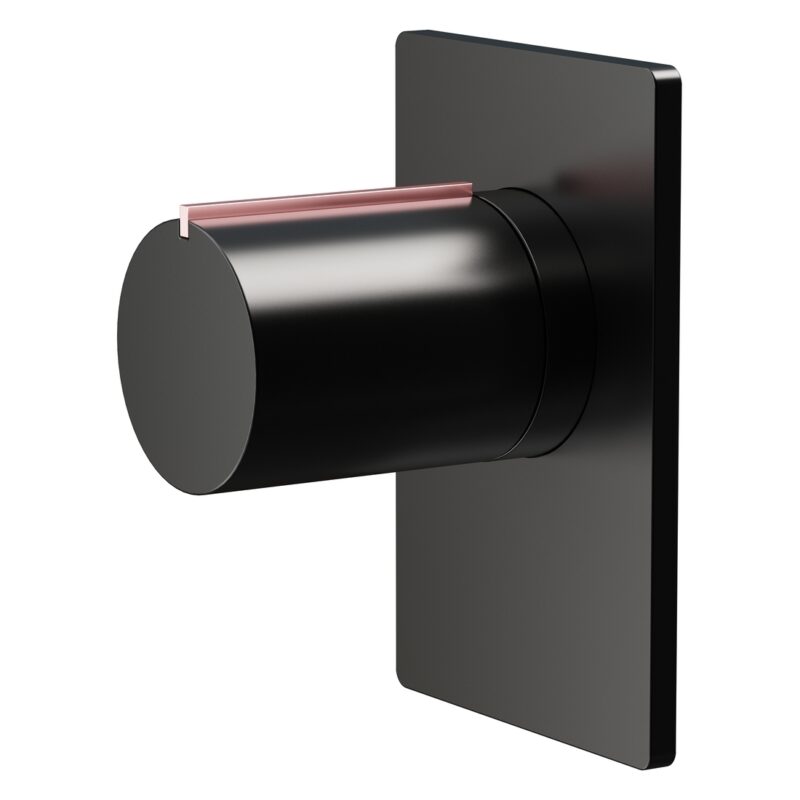 Aquaflow Velar Single Shower Valve Black Aquaflow Velar Single Shower Valve Black
