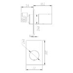 Aquaflow Velar Single Shower Valve Black