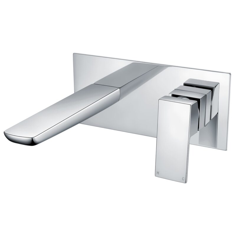 Aquaflow Alto Wall Mounted Basin Mixer Tap Aquaflow Alto Wall Mounted Basin Mixer Tap