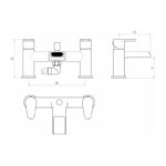 Aquaflow Ballini Bath Shower Mixer
