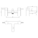 Aquaflow Cubix2 Bath Shower Mixer