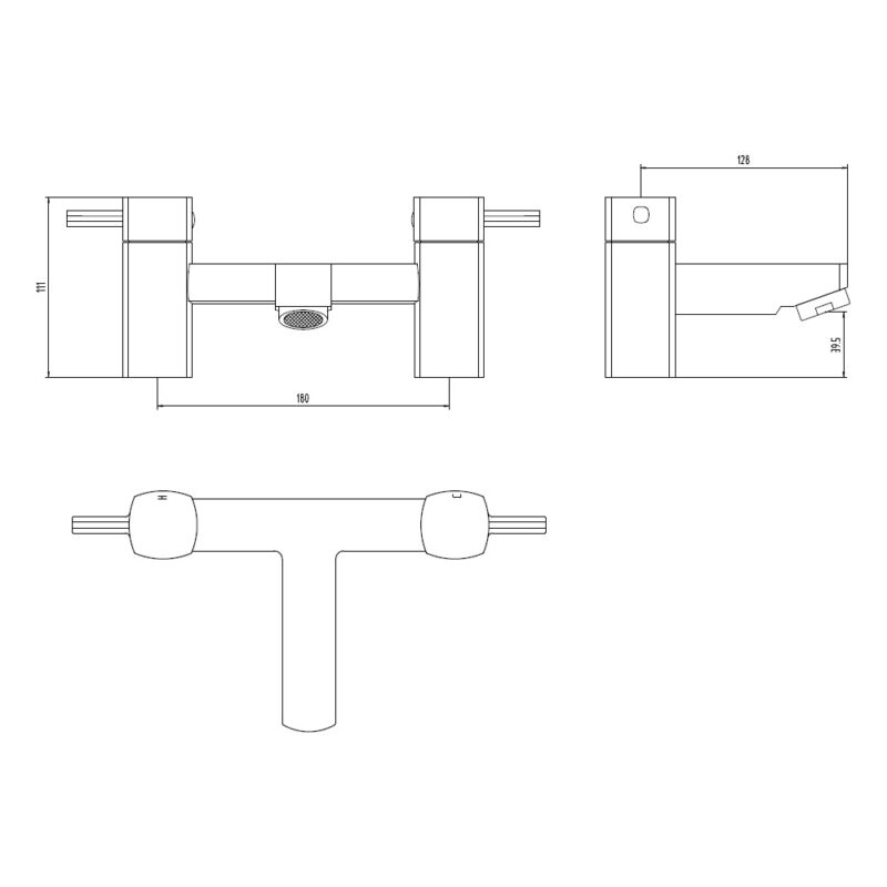 Aquaflow Cubix2 Bath Filler