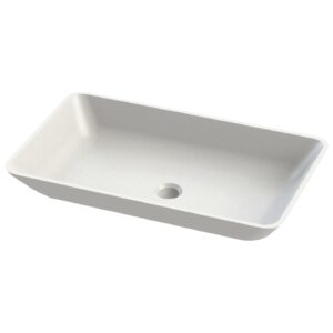 Aquanatural Elvis Rectangle Solid Surface Basin