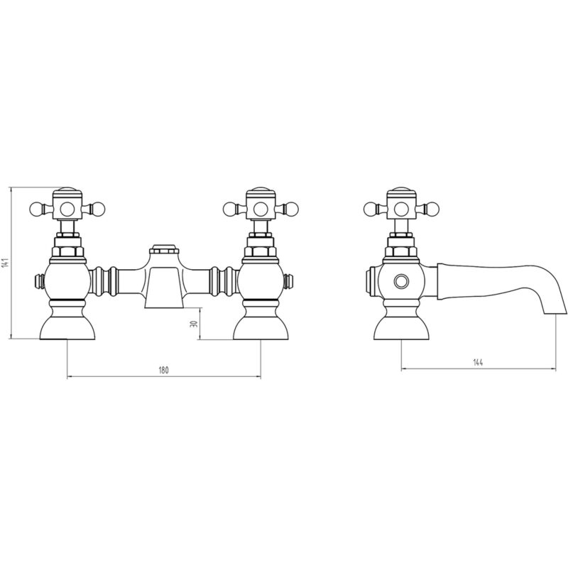 Aquaflow Edwardian Bath Filler