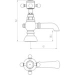 Aquaflow Edwardian Basin Taps