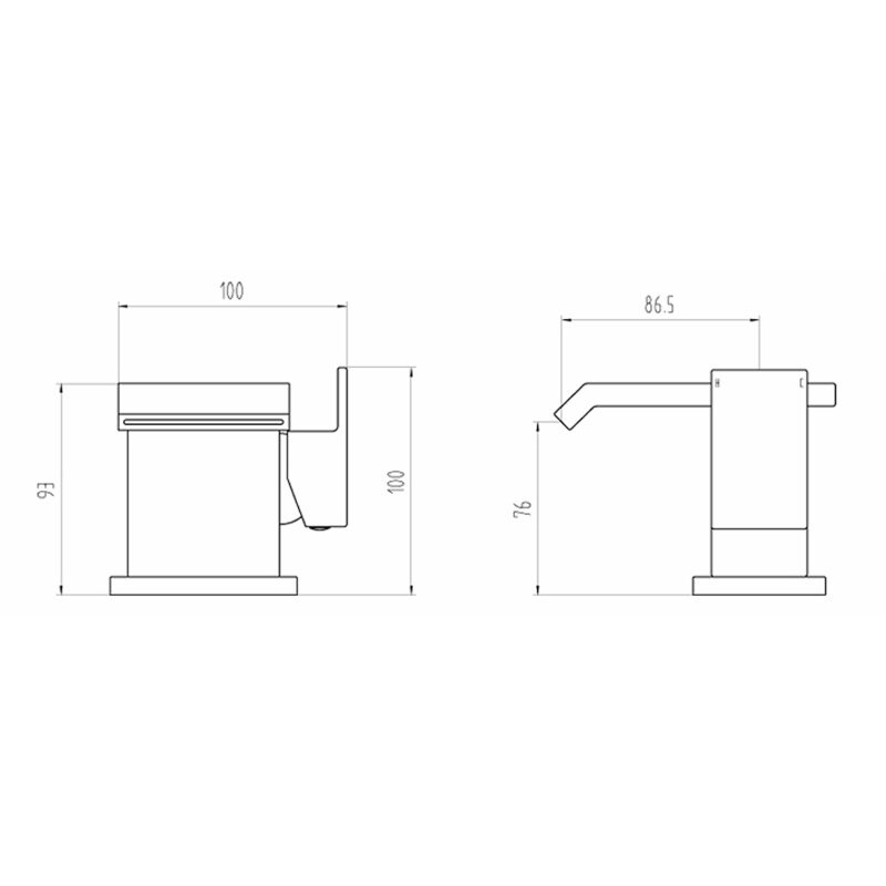 Aquaflow Estrada Mono Basin Mixer with Click Clack Waste