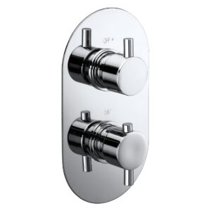 Aquaflow Italia Evoke Twin Concealed Thermostatic Shower Valve
