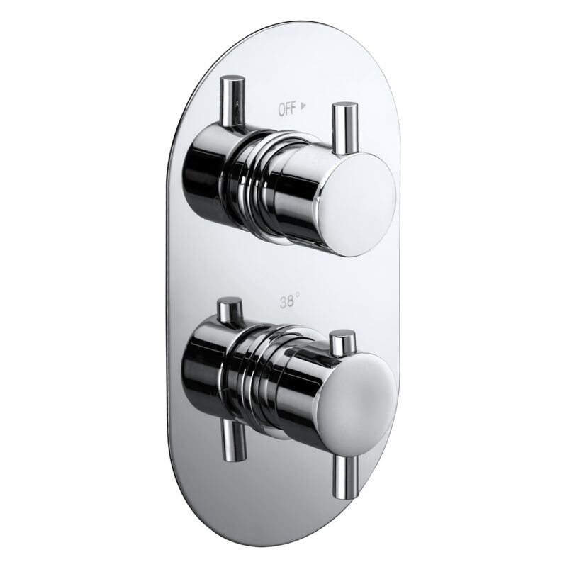 Aquaflow Italia Evoke Twin Shower Valve with Diverter