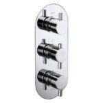 Aquaflow Italia Evoke Triple Concealed 2-Way Shower Valve