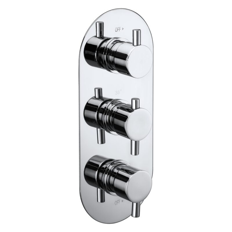 Aquaflow Italia Evoke Triple Concealed 2-Way Shower Valve