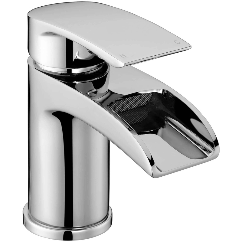 Aquaflow Flo Mono Basin Mixer with Click Clack Waste Aquaflow Flo Mono Basin Mixer with Click Clack Waste