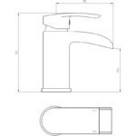 Aquaflow Flo Mono Basin Mixer with Click Clack Waste